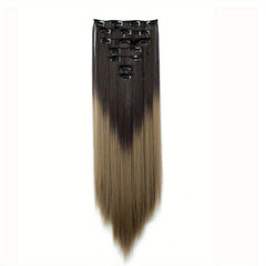 Synthetic Clip In Hair Extension 7Pcs Set 55 Straight Hairpiece