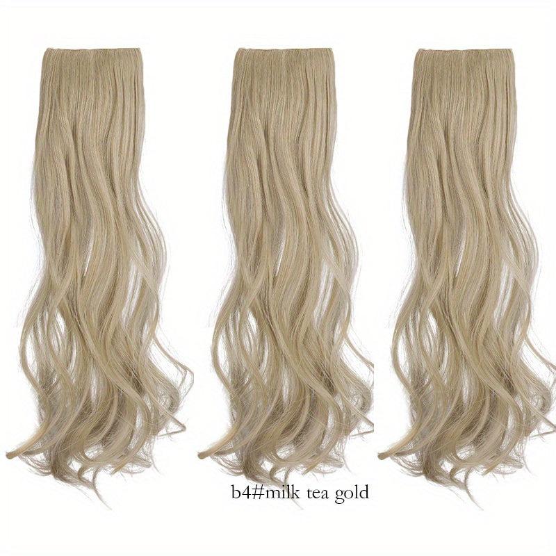 3pcs Set Body Wave Hair Extensions Clip In Long Wavy Hair Extensions