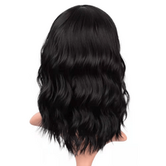 Curly Bob Cut Wig With Bangs Synthetic Wig for Halloween Party