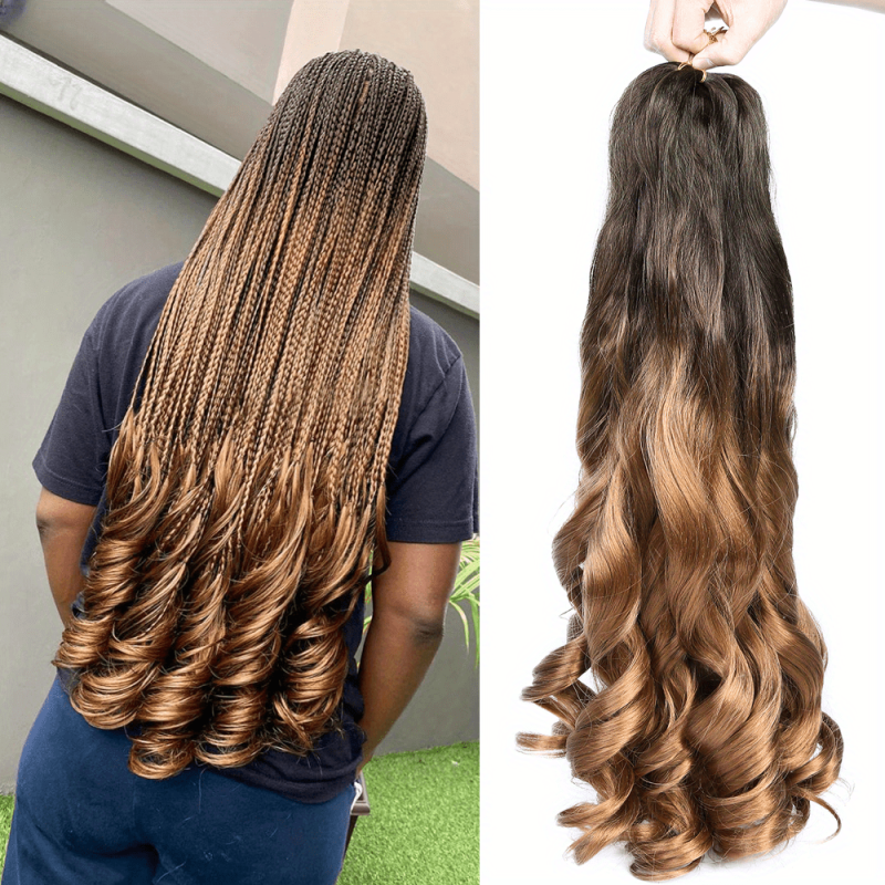 2pcs Loose Wave Spiral Curls Crochet Hair Extensions 60-96 cm Pre Stretched Hair