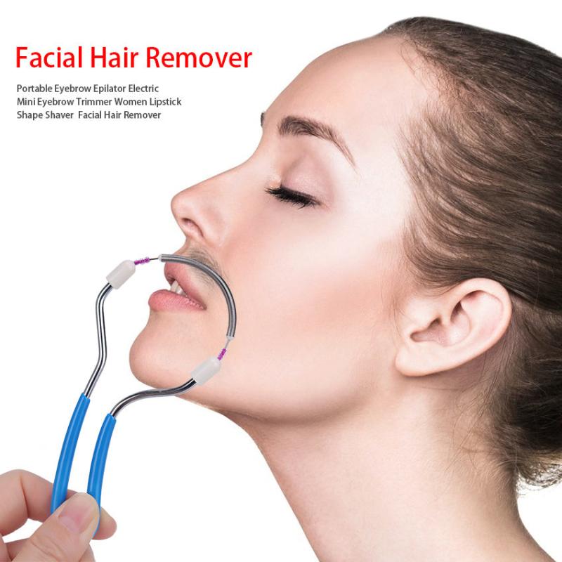 Portable Handheld Spring Roller Epilator for Facial Hair Removal