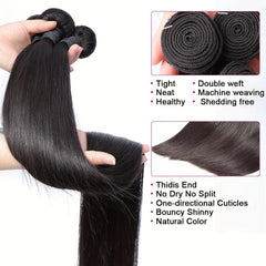 Brazilian Straight Human Hair Bundles
