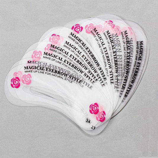 Eyebrow Stamp Stencil Kit Reusable Eyebrow Template 3 Minutes Makeup