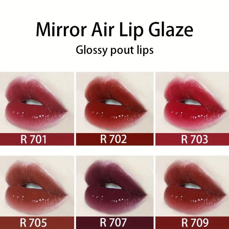 6-Tube Mirror Lip Glaze Long-Lasting Waterproof Lip Gloss