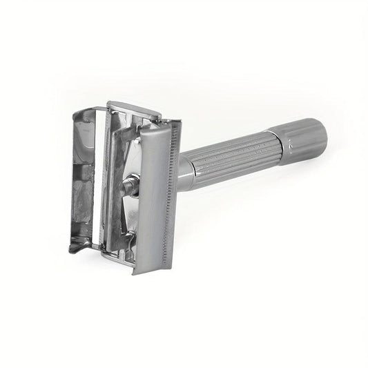Platinum Butterfly Open Razor with Stainless Steel Blade and Travel Case