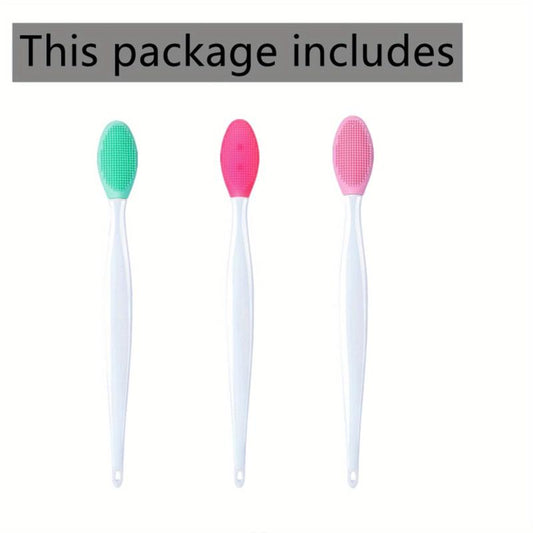 Face Silicone Brush Cleaning Tool Double Sided Brush Nose Cleaning
