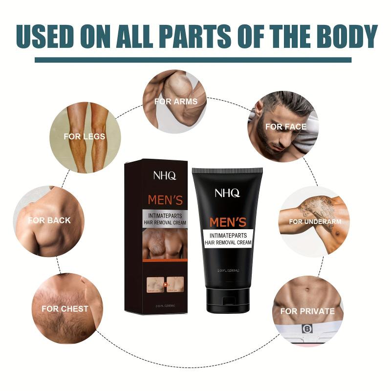 Men Hair Removal Cream Painless Hair Remover for Men 60ml