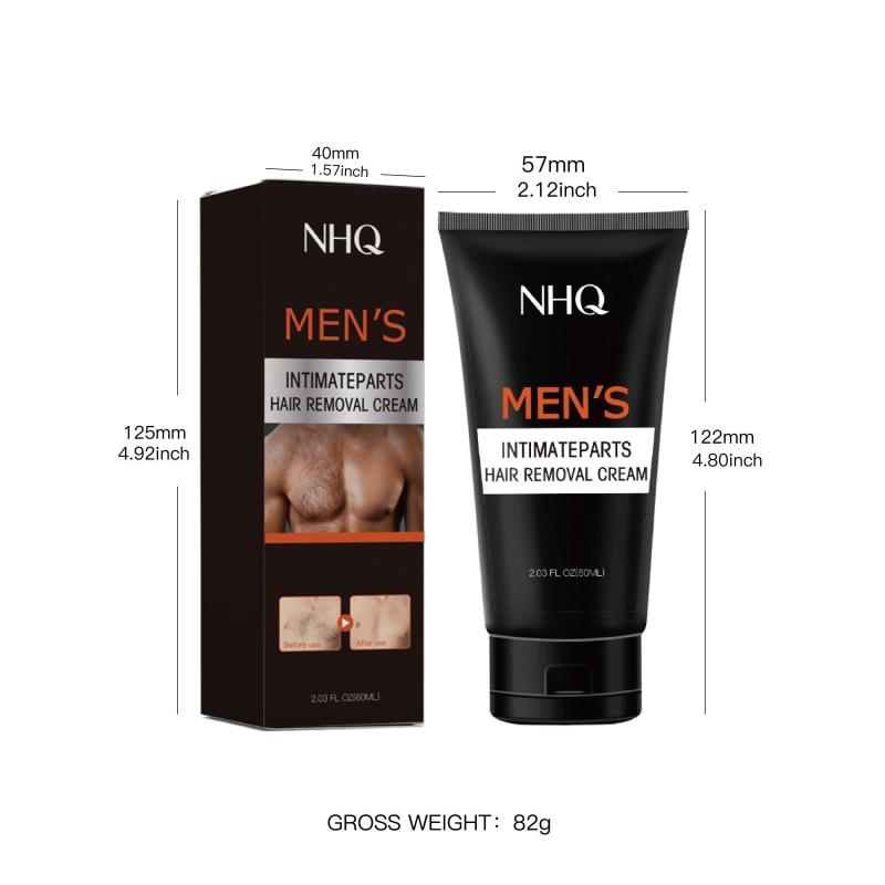Men Hair Removal Cream Painless Hair Remover for Men 60ml