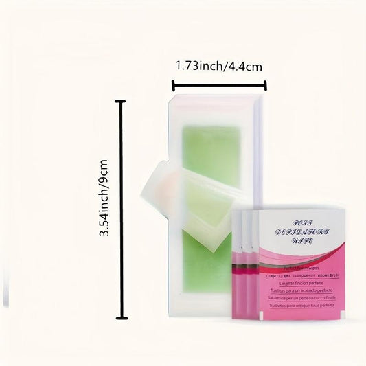Portable Hair Removal Wax Strips for Facial and Body