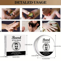 Men's Beard Care Creams - Moisturizing and Anti-Frizz Beard Creams