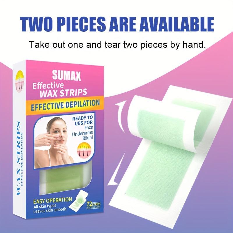 Hair Removal Wax Strips & Inhibiting Spray Set