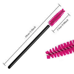 50PCS Disposable Eyelash Mascara Brushes For Eye Lashes Extension And Makeup