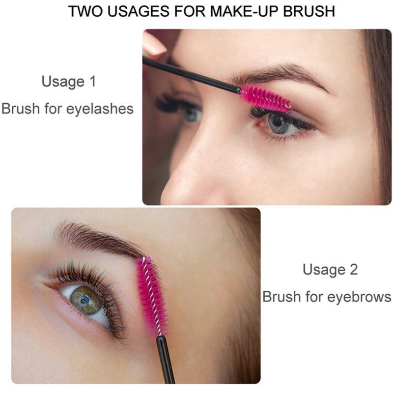 50PCS Disposable Eyelash Mascara Brushes For Eye Lashes Extension And Makeup