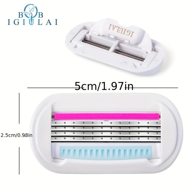4 Pcs Women Bikini Hair Removal Tools Stainless Steel Shaving Blades