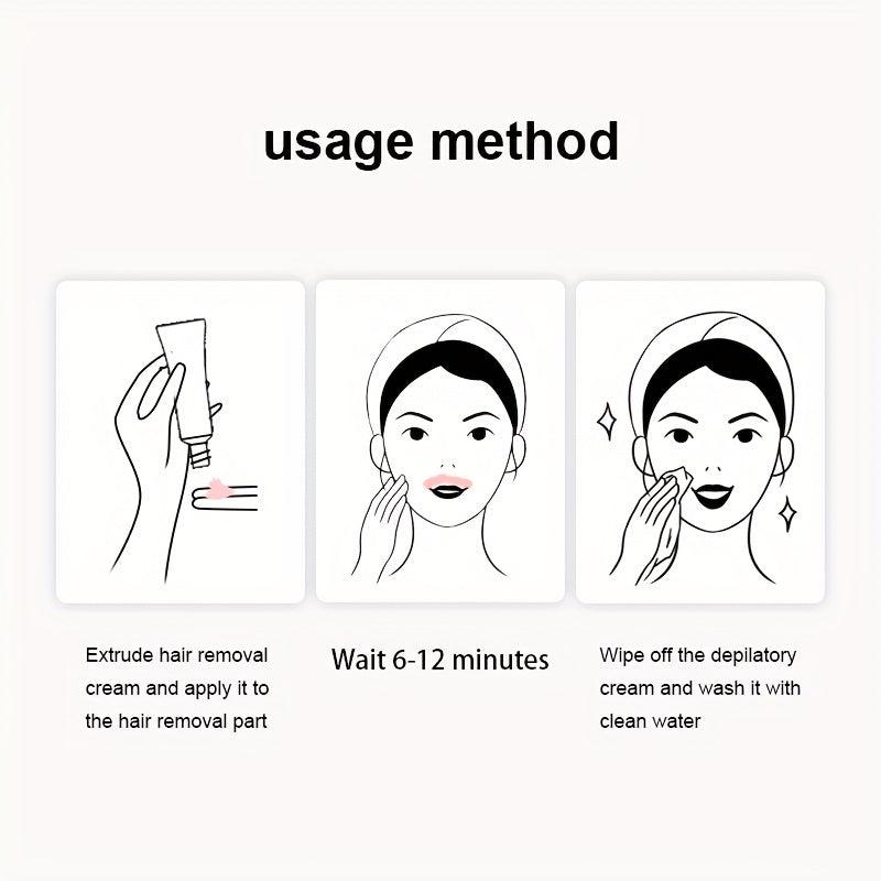 Peach Lip Hair Remover Cleanser for Smooth Skin