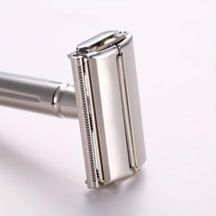 Men's Manual Rotary Razor with Bottom Knob for Fine-Tuned Shaving Effect