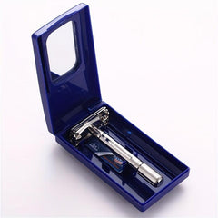 Men's Manual Rotary Razor with Bottom Knob for Fine-Tuned Shaving Effect