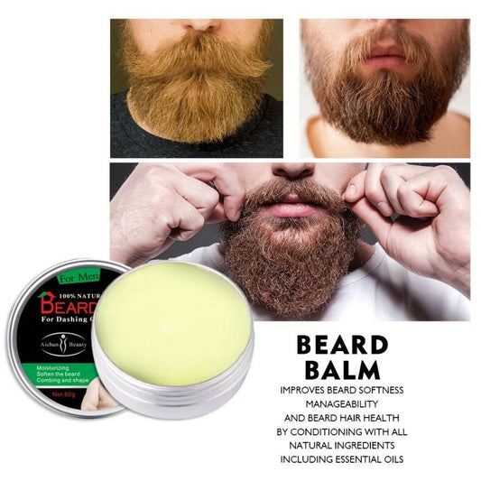 Organic Beard Balm 60g Natural Wax for Men