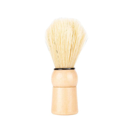 Men's Beard Brush Facial Cleaning Soft Hair Nylon Wood Handle Foaming Brush