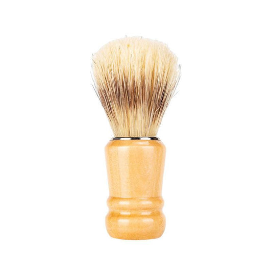 Men's Beard Brush Facial Cleaning Soft Hair Nylon Wood Handle Foaming Brush
