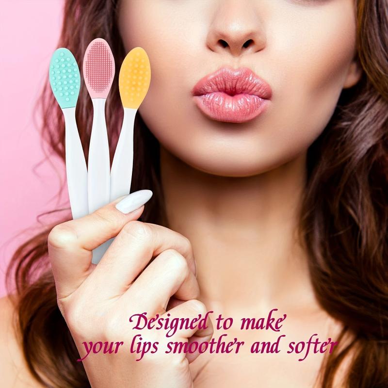 Double Sided Silicone Lip Brush for Exfoliating and Facial Scrubbing