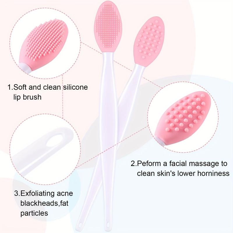 Double Sided Silicone Lip Brush for Exfoliating and Facial Scrubbing