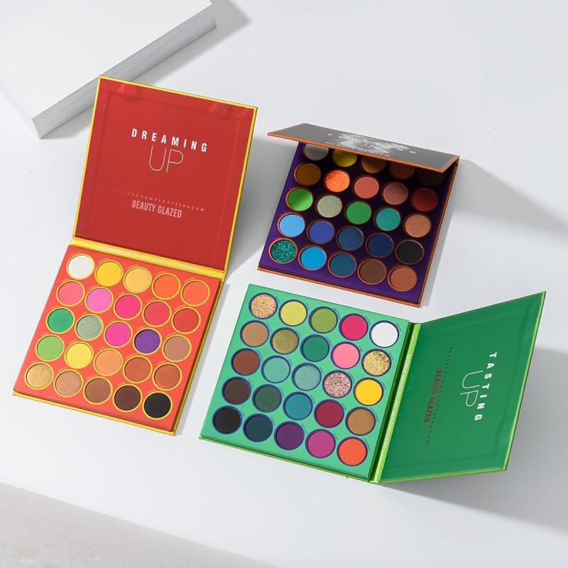 Beauty Glazed Eyeshadow Palette Long Lasting Matte and Shimmer Eye Shadow Powder