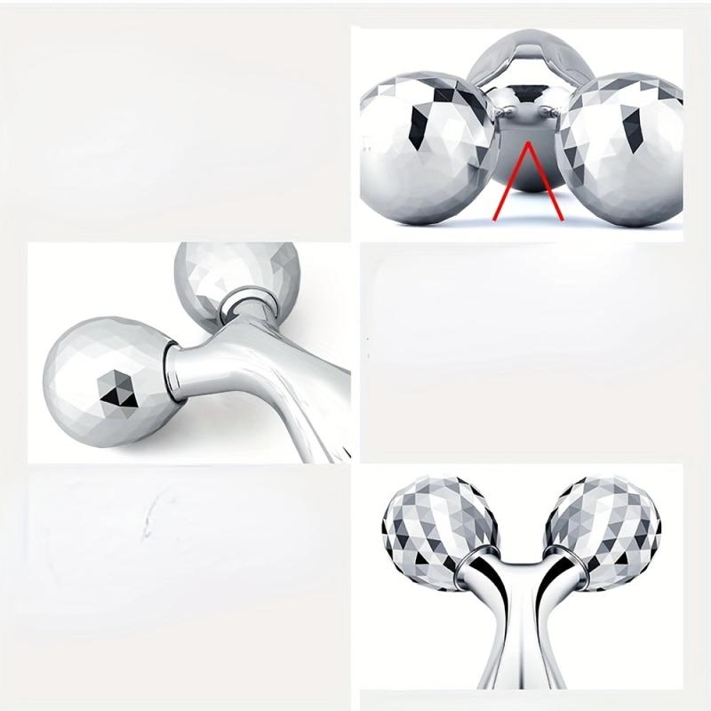 V Shaped Roller Massager for Face - 360 Degree Rotation