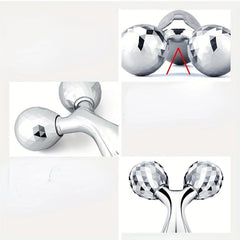 V Shaped Roller Massager for Face - 360 Degree Rotation