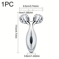 V Shaped Roller Massager for Face - 360 Degree Rotation