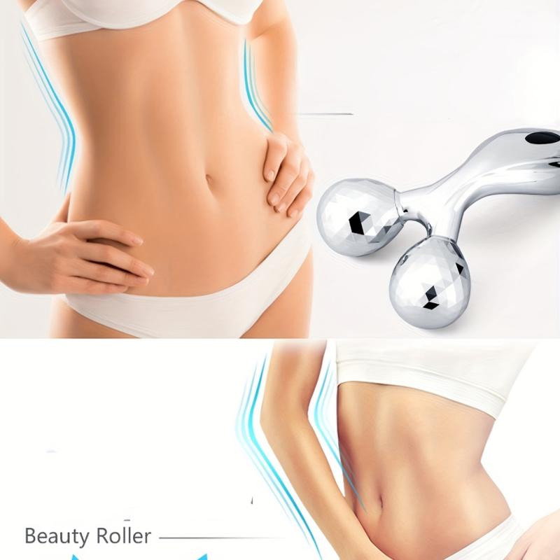 V Shaped Roller Massager for Face - 360 Degree Rotation