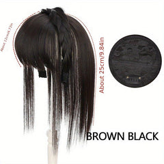 30 48 Cm Hair Toppers For Women Synthetic Fiber Toppers With Bangs