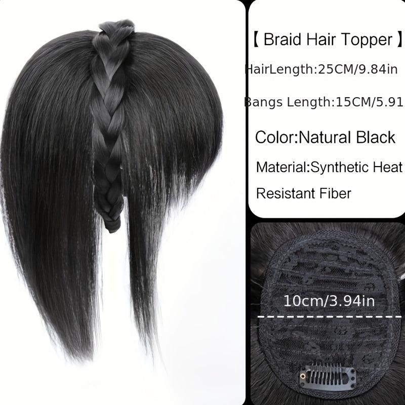 30 48 Cm Hair Toppers For Women Synthetic Fiber Toppers With Bangs