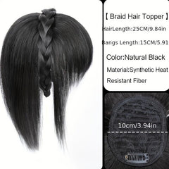 30 48 Cm Hair Toppers For Women Synthetic Fiber Toppers With Bangs