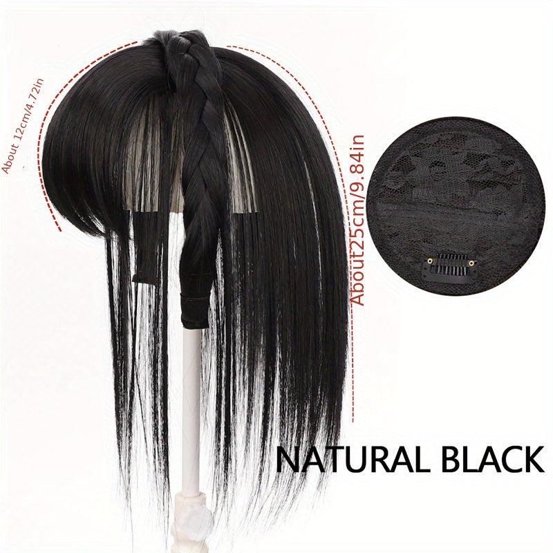 30 48 Cm Hair Toppers For Women Synthetic Fiber Toppers With Bangs