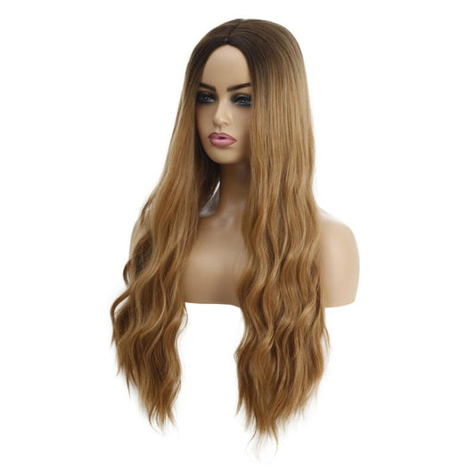 Long Curly Wavy Wig Synthetic Wig Heat Resistant Costume Wig For Halloween Party
