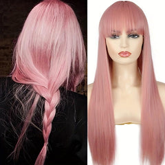 Cosplay Anime Wig Long Straight Synthetic Natural Wig