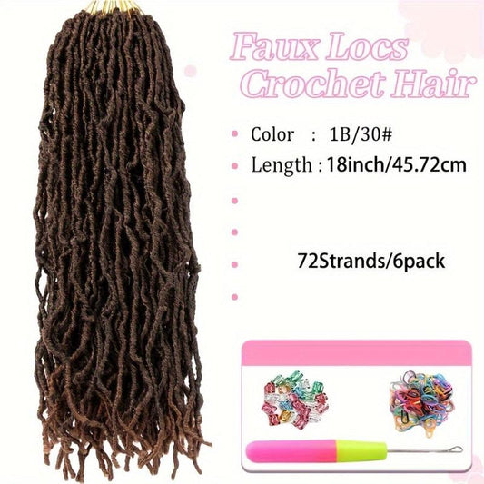 6pack 91 Soft Locs Crochet Hair For Women Natural Butterfly Locks Style