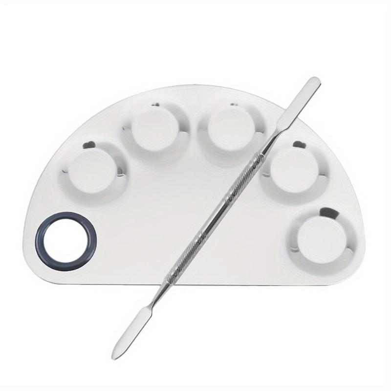 Stainless Steel Makeup Palette 15x10 Cosmetic Mixing Palette with Spatula Tool