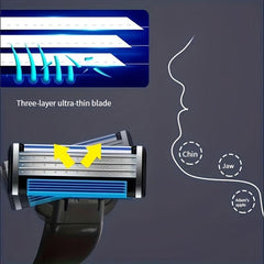 3 Layer Men's Razor Manual Scraper High end Shaving Kit