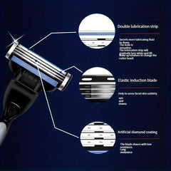 3 Layer Men's Razor Manual Scraper High end Shaving Kit