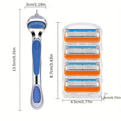5-Layer Manual Safety Razor Set for Men and Women