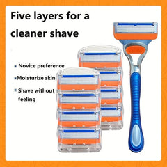 5-Layer Manual Safety Razor Set for Men and Women