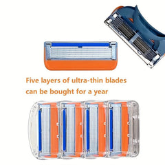 5-Layer Manual Safety Razor Set for Men and Women