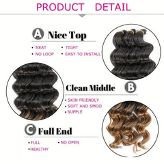 Water Wave Hair Bundles Synthetic Crochet Braids for Curly Hair