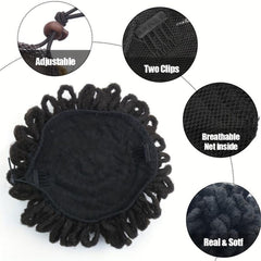 Synthetic DreadLock Afro Puff Hair Bun Chignon Drawstring Ponytail