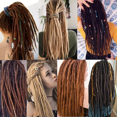 5 Strands pack Dreadlocks Extensions Crochet Braids Reggae Hair