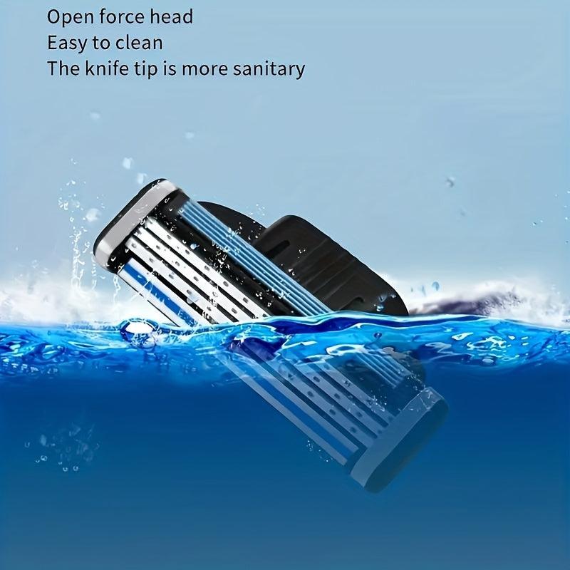 Vintage 3-Layer Razor Set with 4 Refills