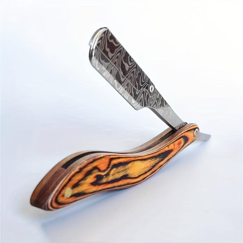 Wood Handle Straight Edge Razor for Hair Removal
