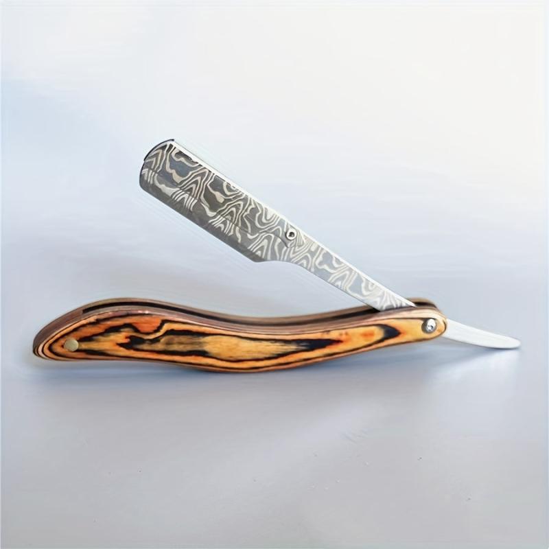 Wood Handle Straight Edge Razor for Hair Removal